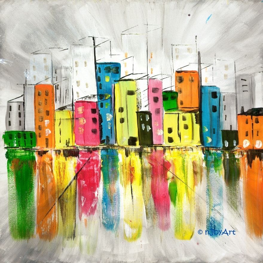 PAINT & PROSECCO at Dunchurch Social Club - Abstract Buildings