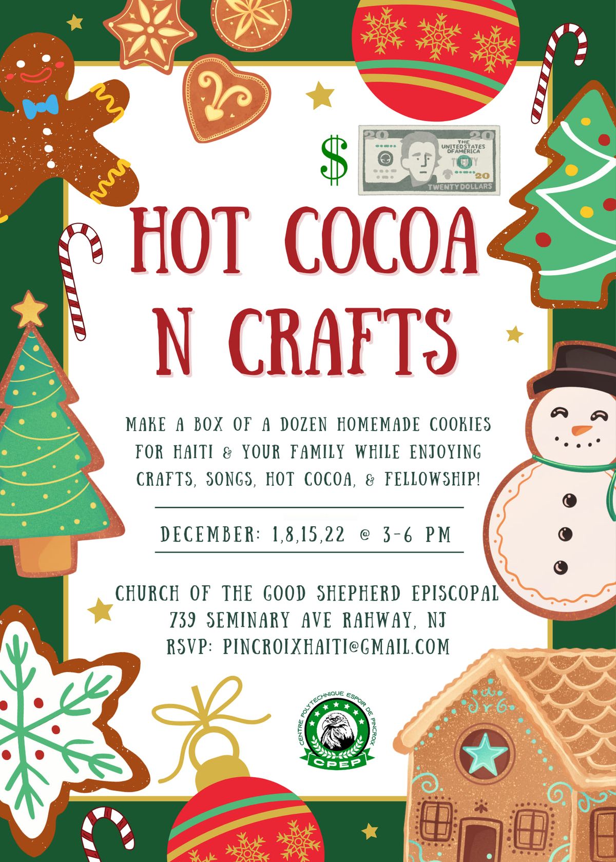 HAITI FUNDRAISER: HOT COCOA & CRAFTS