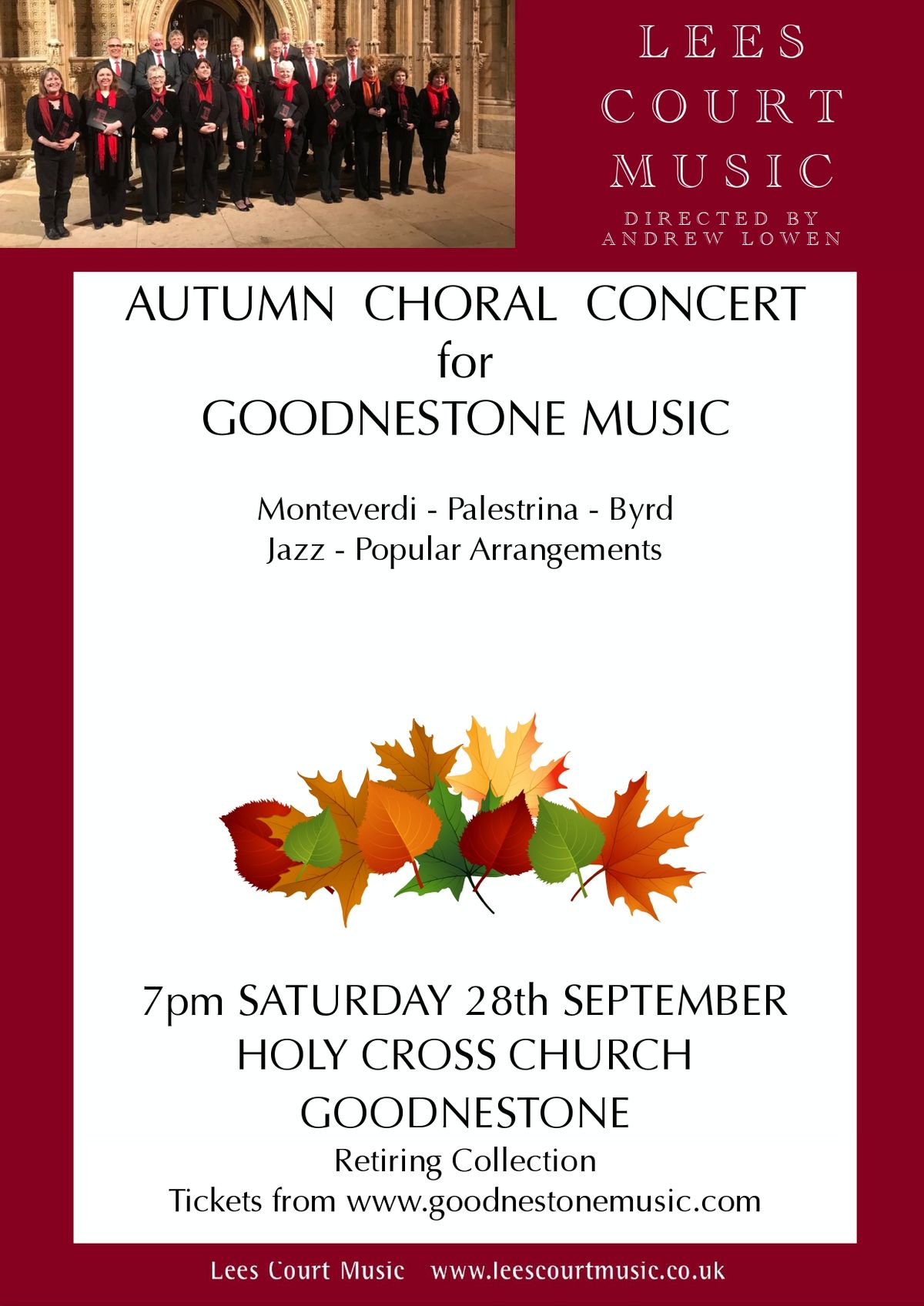 Lees Court Music-Directed by Andrew Lowen  Autumn Choral Concert 