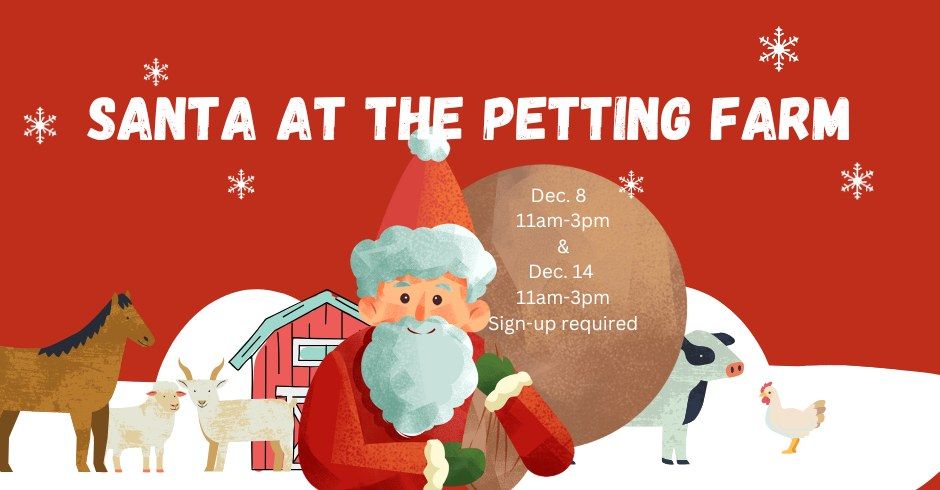 Santa at The Petting Farm