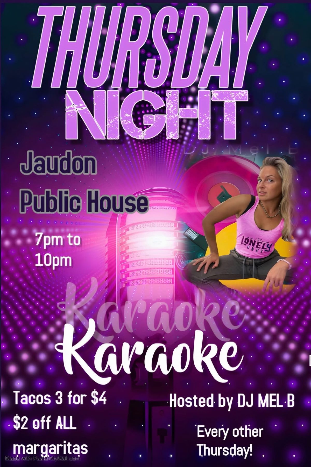 Thursday Karaoke & Taco Night at Jaudon Public House!