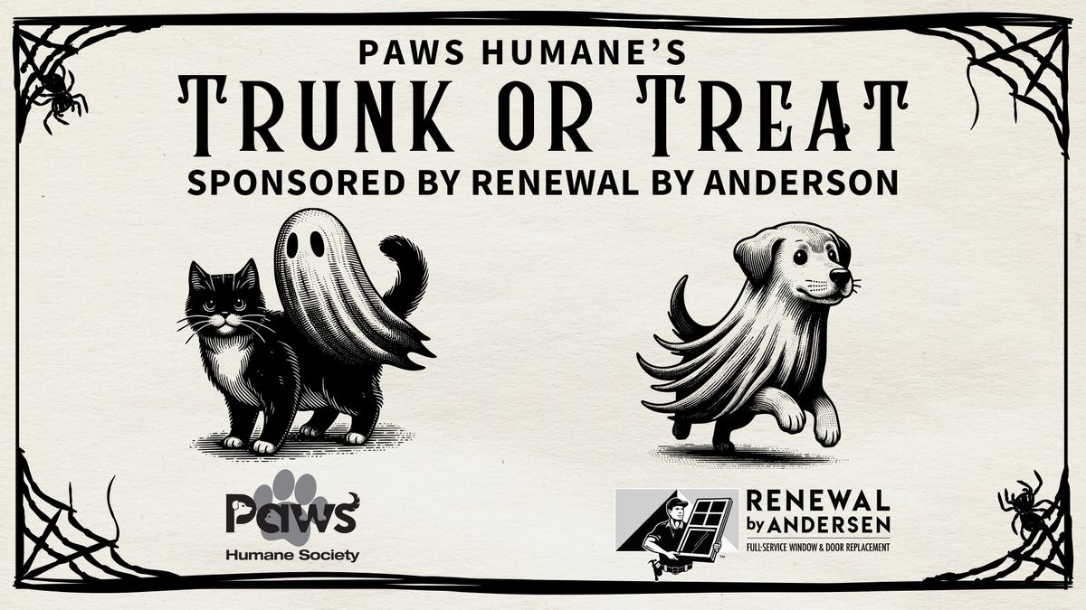 Paws Humane's Trunk or Treat Sponsored by Renewal By Anderson