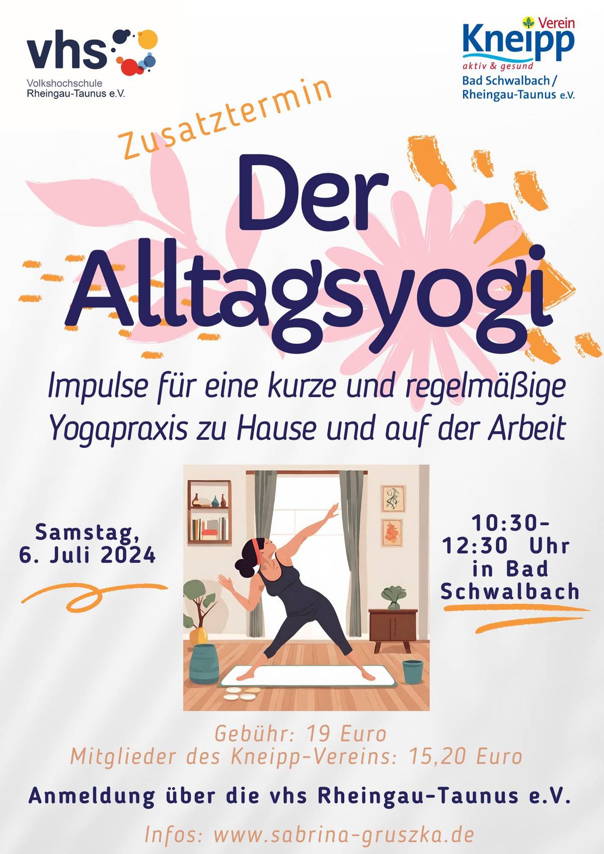 Der Alltagsyogi - Impulse f\u00fcr eine kurze und regelm\u00e4\u00dfige Yogapraxis zu Hause und auf der Arbeit. 