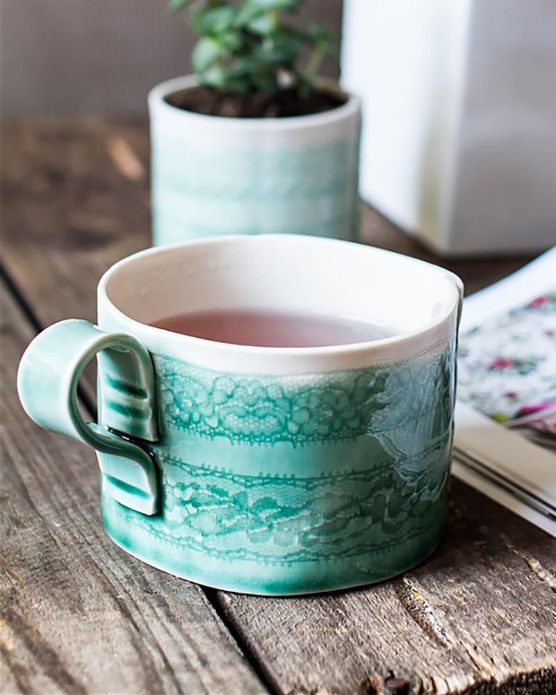  Porcelain Mug Making with Cath Ball of Stitched Ceramics