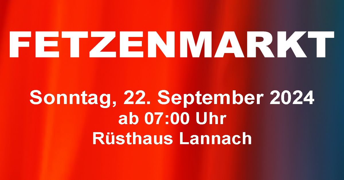 Fetzenmarkt 2024 der FF Lannach