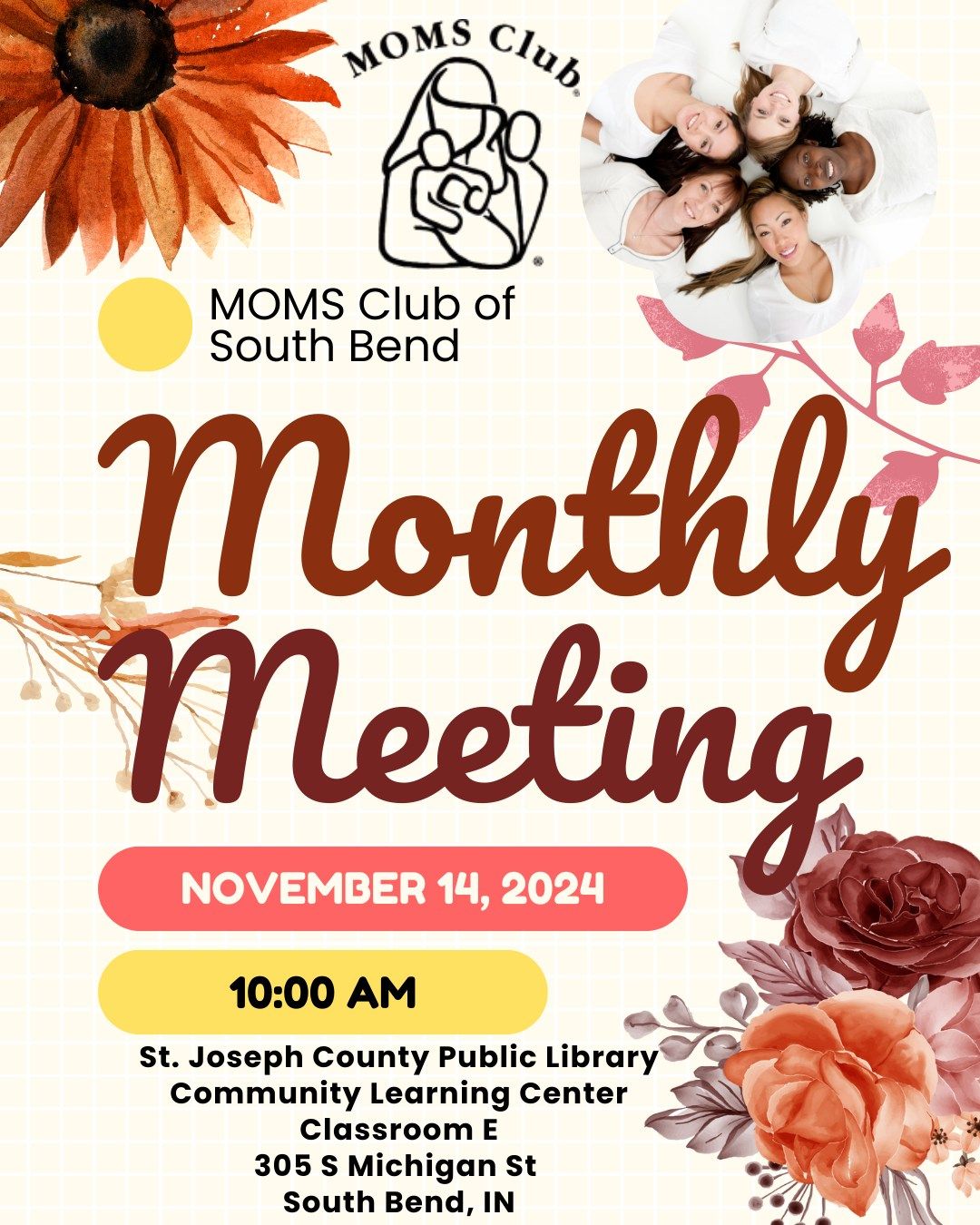 MOMS Club Monthly Members Business Meeting