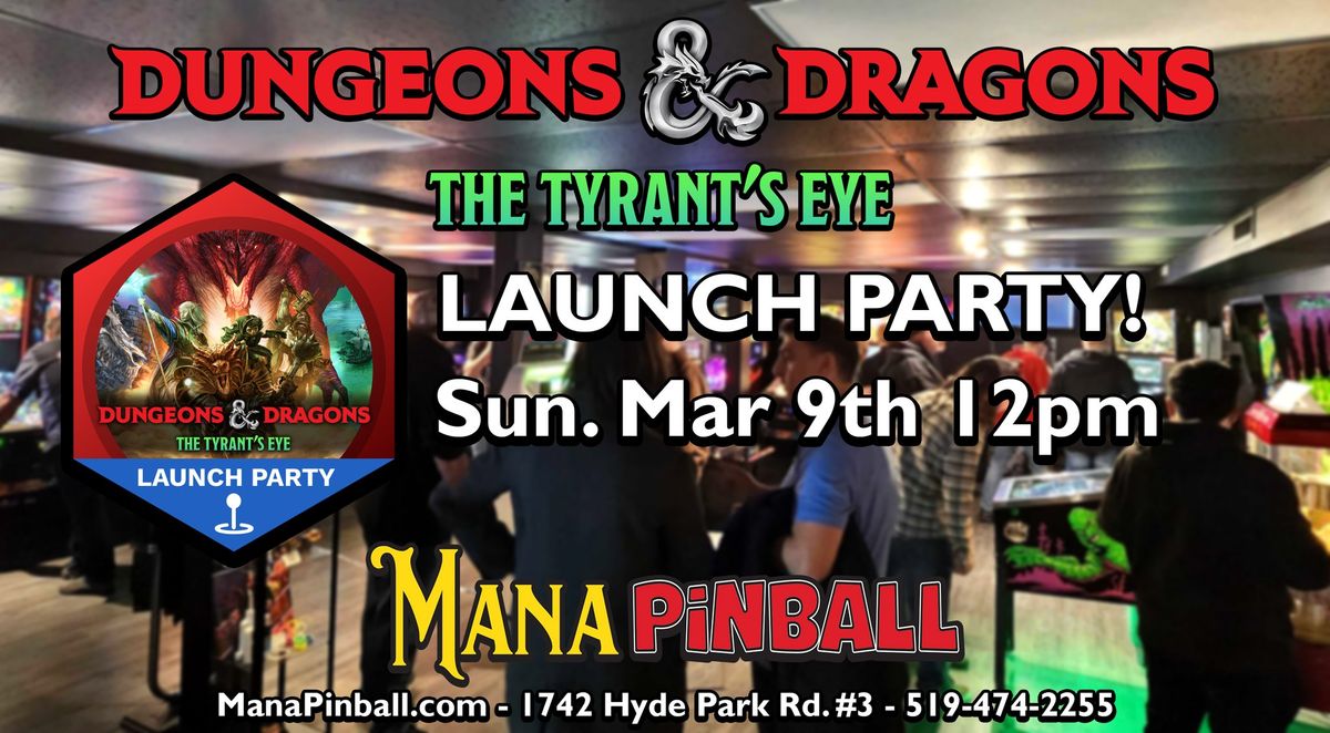 Dungeons & Dragons Pinball Launch Party!