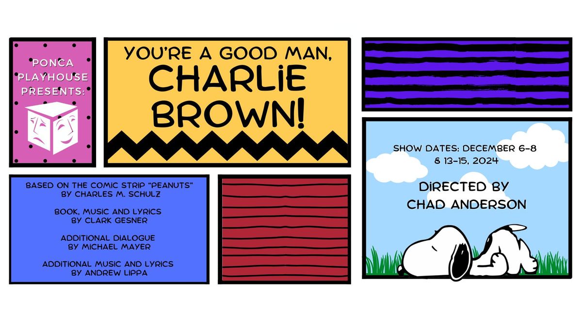 Ponca Playhouse presents YOU'RE A GOOD MAN, CHARLIE BROWN