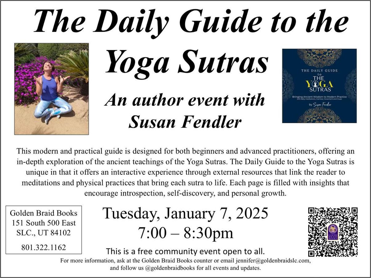 The Daily Guide to the Yoga Sutras: An author event with Susan Fendler