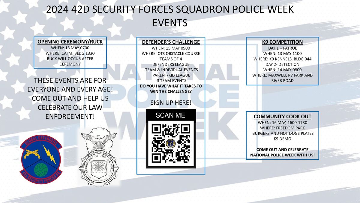Maxwell AFB Police Week Events