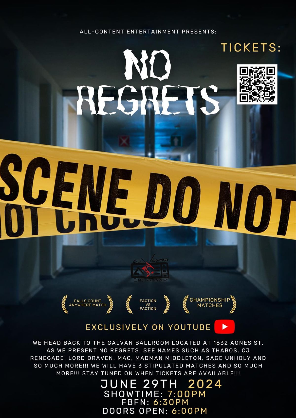 All-Content Entertainment Presents: No Regrets