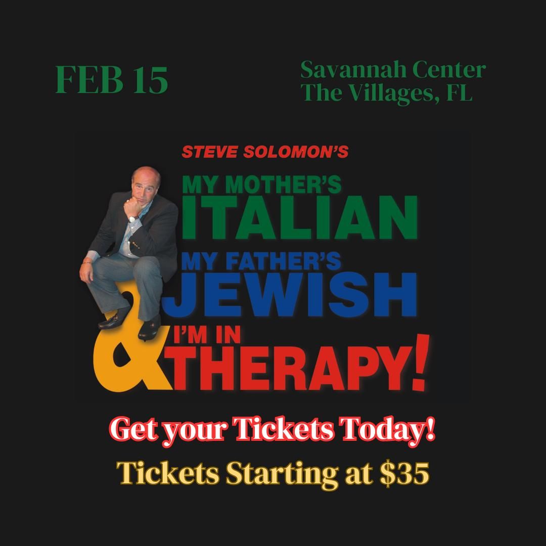 Steve Solomon's My Mother's Italian, My Father's Jewish & I'm In Therapy!