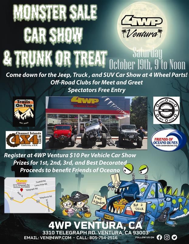 Monster Car Show & Trunk or Treat!