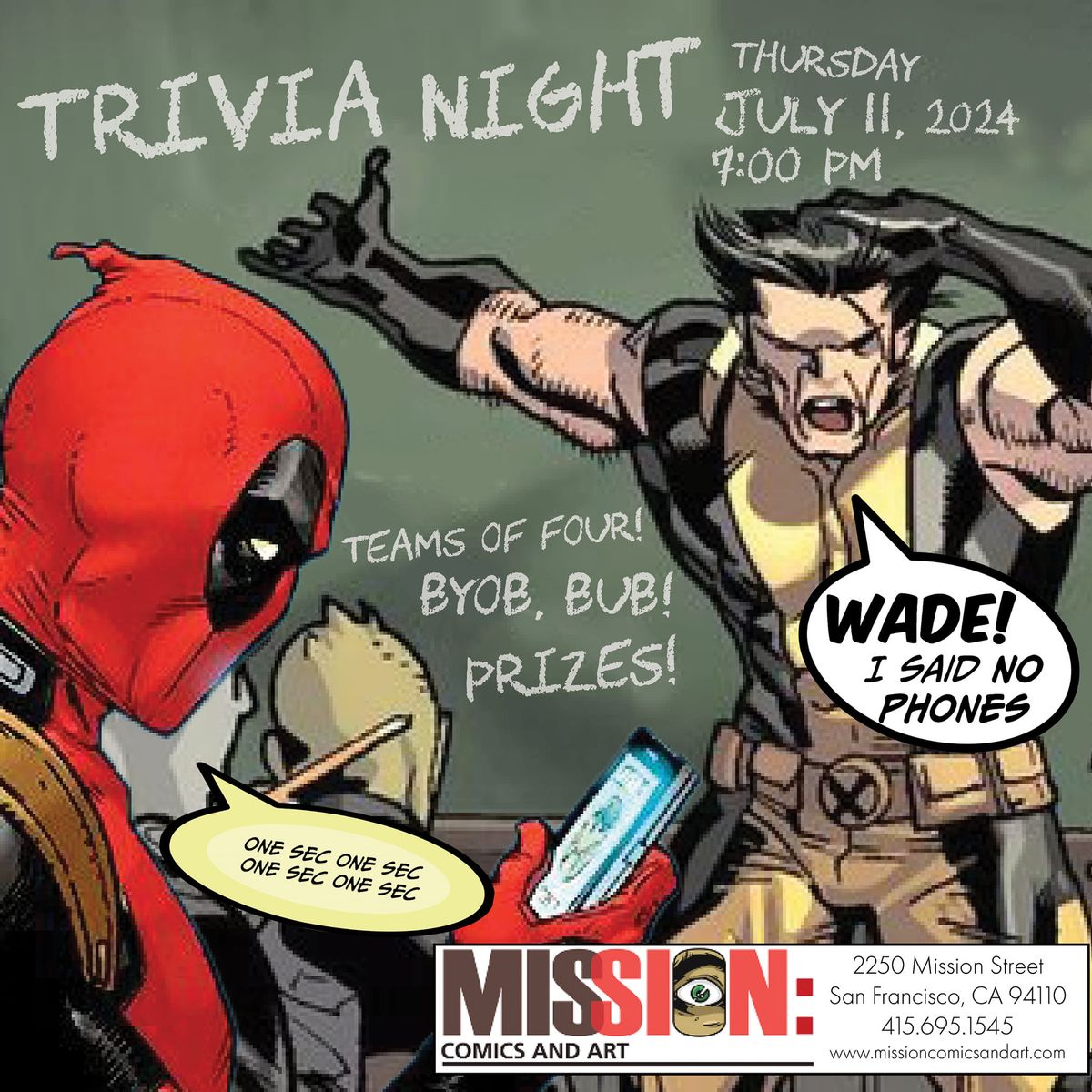 Comic Book Trivia Night!