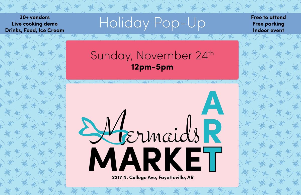 Art Market at Mermaids Restaurant: Sunday, November 24, 2024