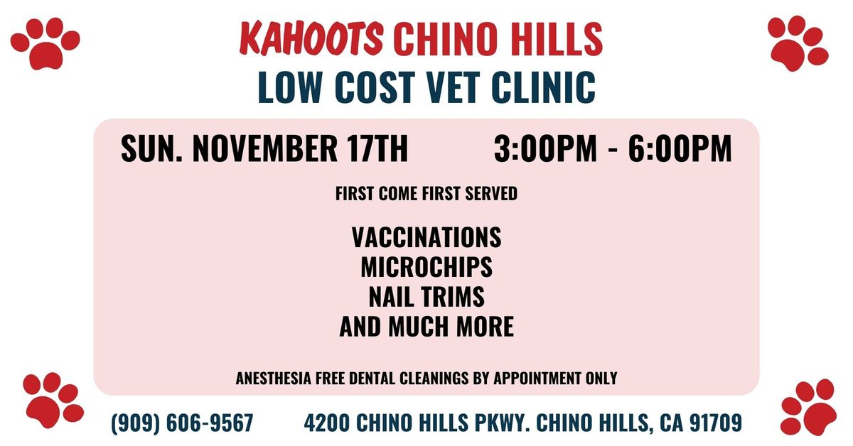 Low Cost Vet Clinic