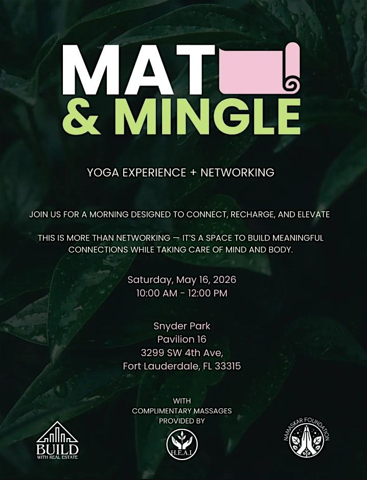 RSVP through Sweatpals: Mat & Mingle