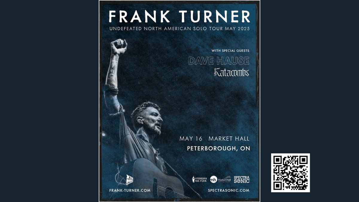 Frank Turner Presented by spectrasonic and Market Hall