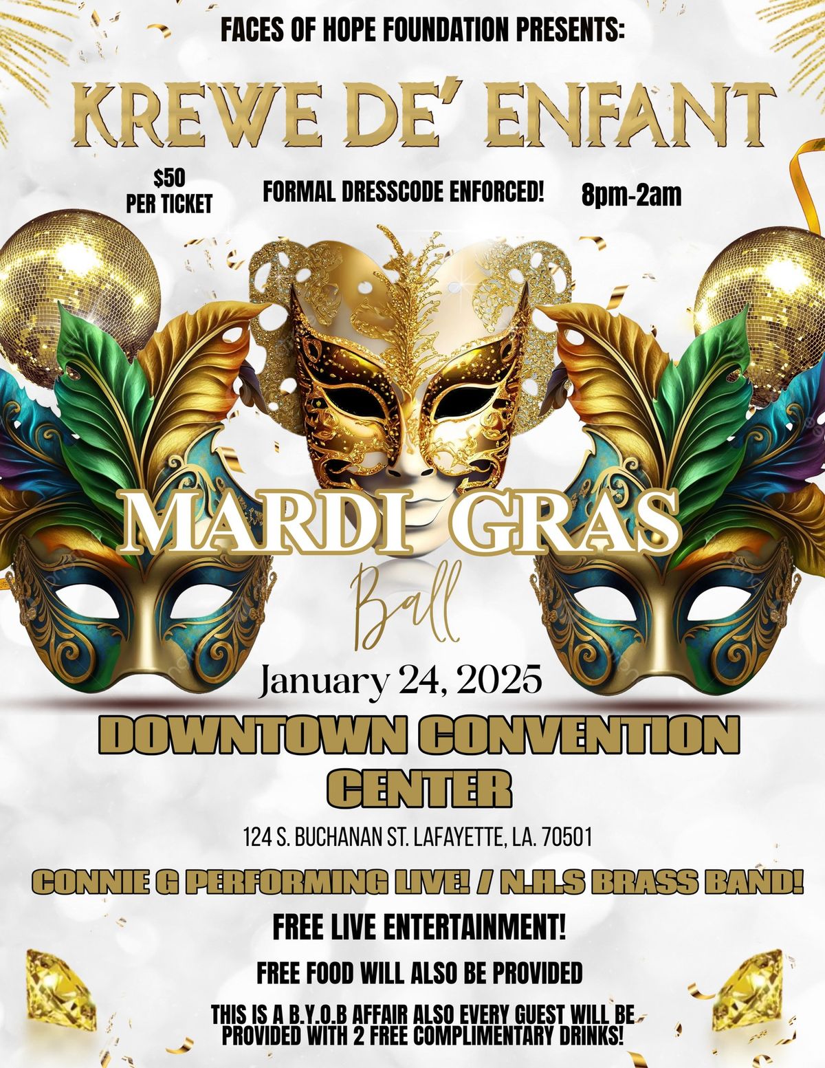 KREWE DE' ENFANT MARDI GRAS BALL 2025