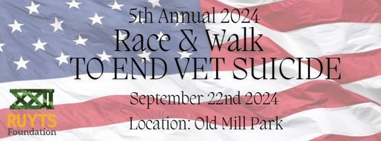 5th Annual 2024 Race & Walk to End Veteran Suicide