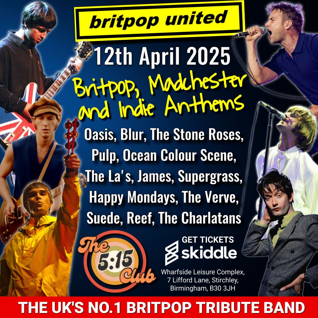 BRITPOP UNITED (Britpop Tribute Band) Live at The 5:15 Club (South Birmingham)