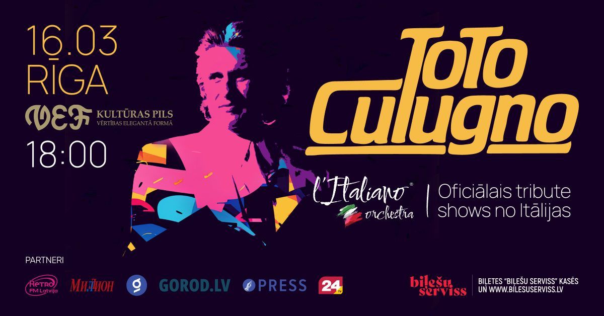 TOTO CUTUGNO TRIBUTE SHOW R\u012aG\u0100