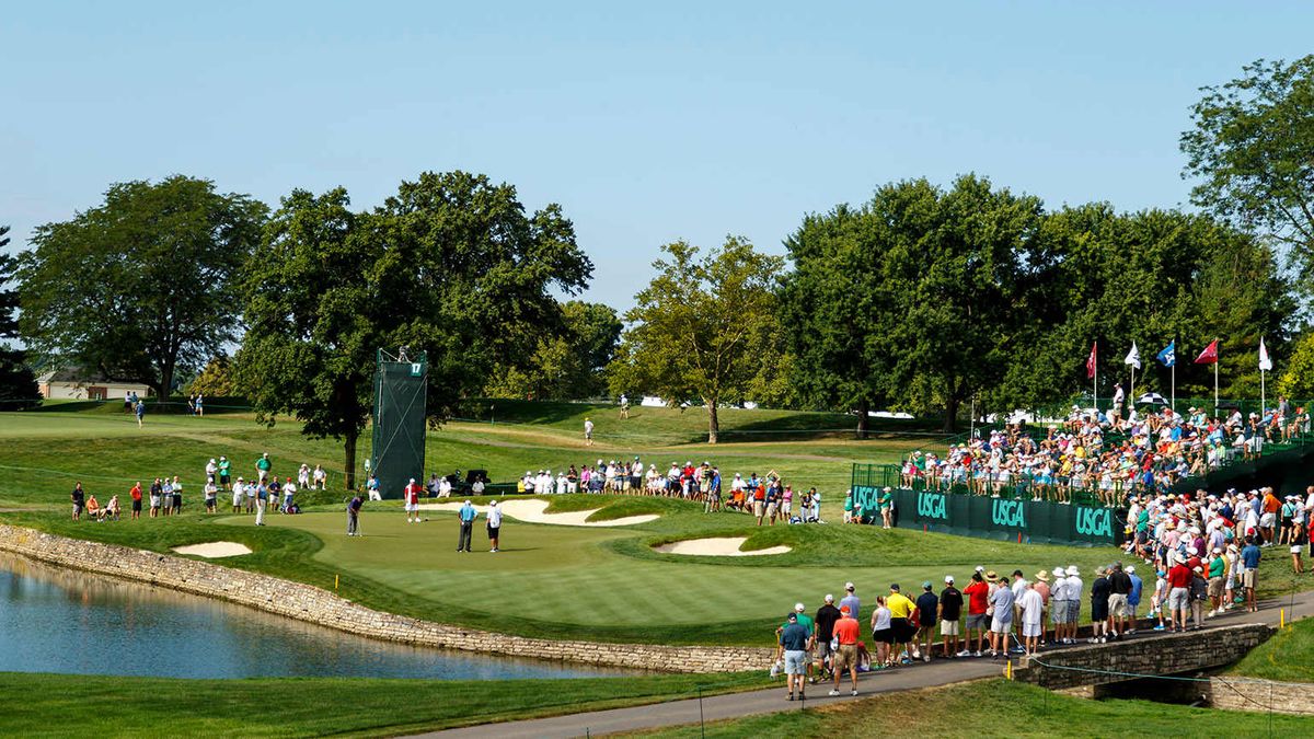 US Senior Open Golf: Practice Round - Wednesday