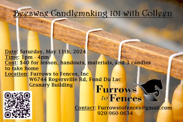 Beeswax Candlemaking with Colleen, (Disclaimer: 6 participants required for course)