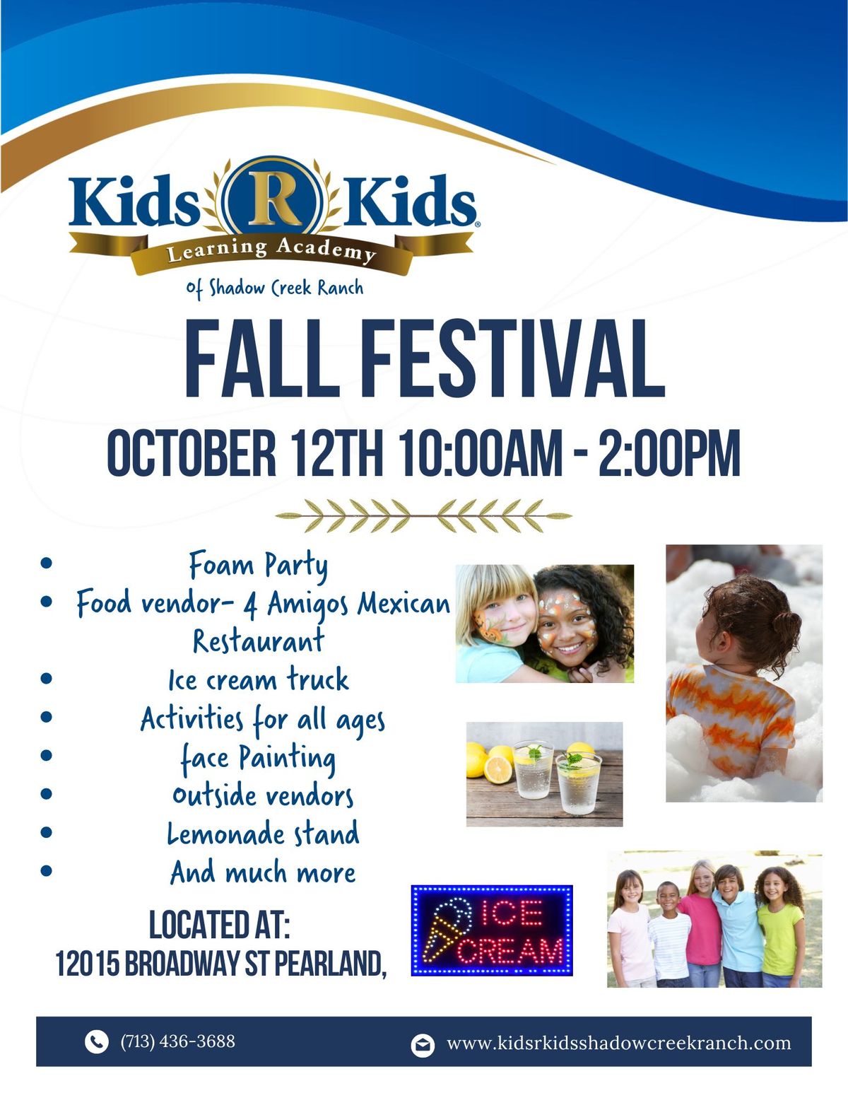 2024 Kids R Kids Shadow Creek Ranch Fall Festival