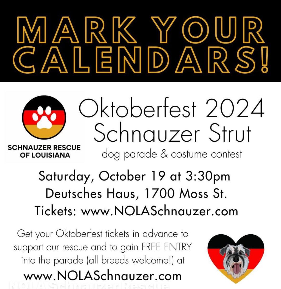 Oktober Fest Schnauzer Strut