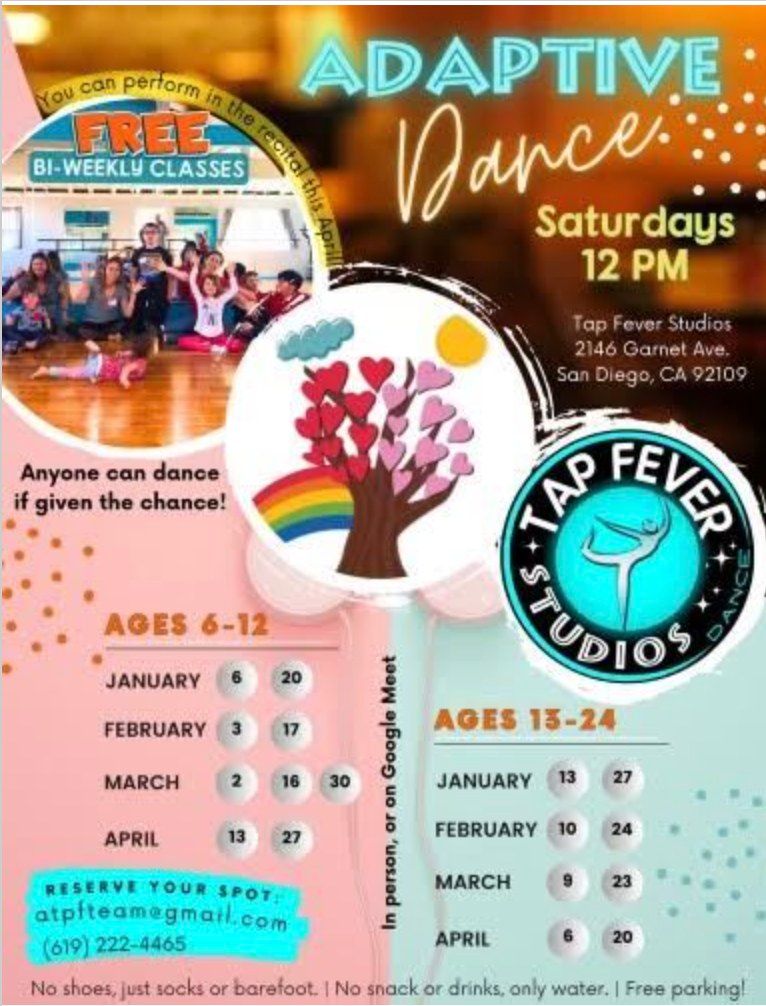 Adaptive Dance Class Ages 6-12 Session 