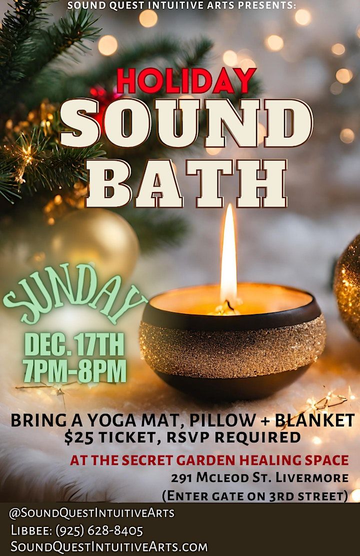 Sound Bath with Singing Crystal Bowls, Secret Garden Healing Sanctuary ((enter in side gate on