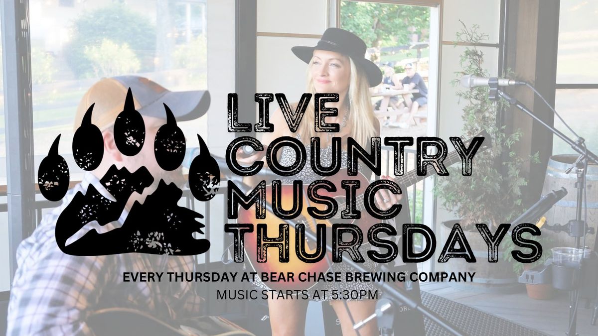 Live Country Music Every Thursday at Bear Chase Brewing Company