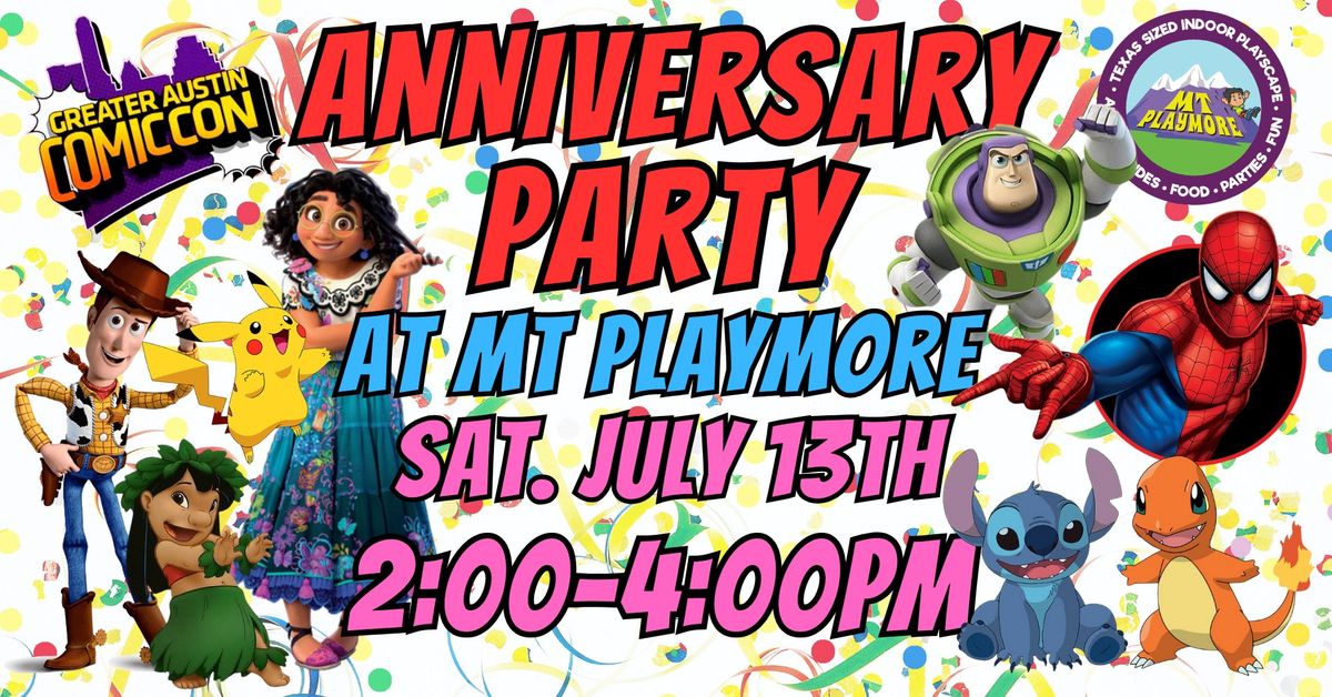Anniversary Party Meet & Greet at Mt. Playmore 7\/13  2-4pm