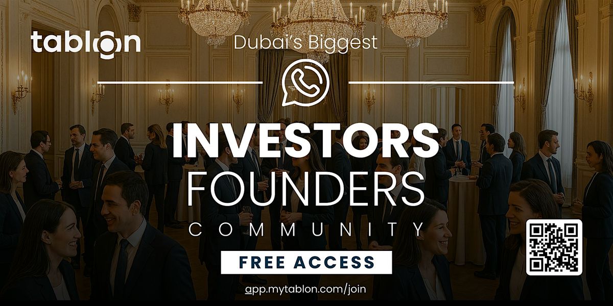 Join Biggest Community | Investors Founders | Boulder | Online