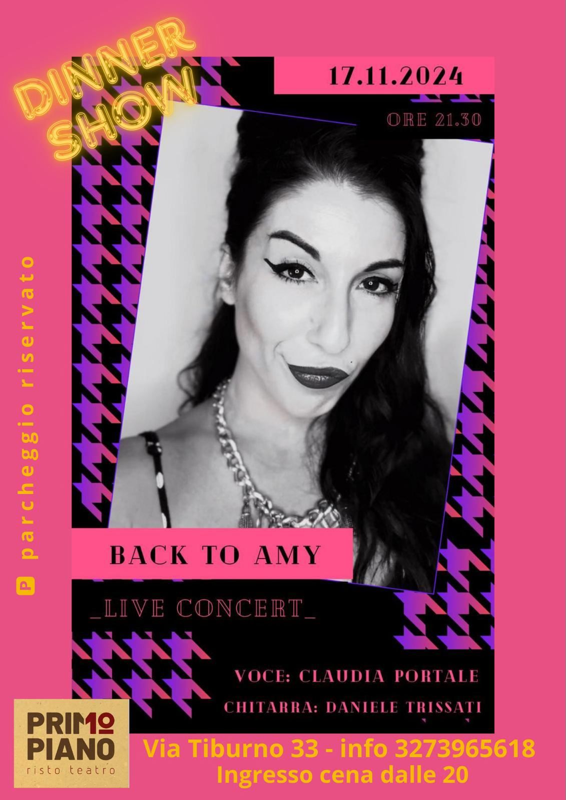 \ud83c\udfb8 BACK TO AMY WINEHOUSE - Live Show & Dinner \ud83c\udfb8\ud83d\udd7a