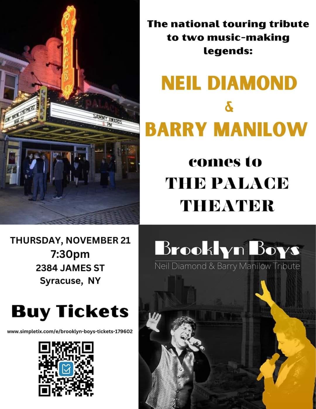 The Brooklyn Boys- a Tribute to Barry Manilow and Neil D