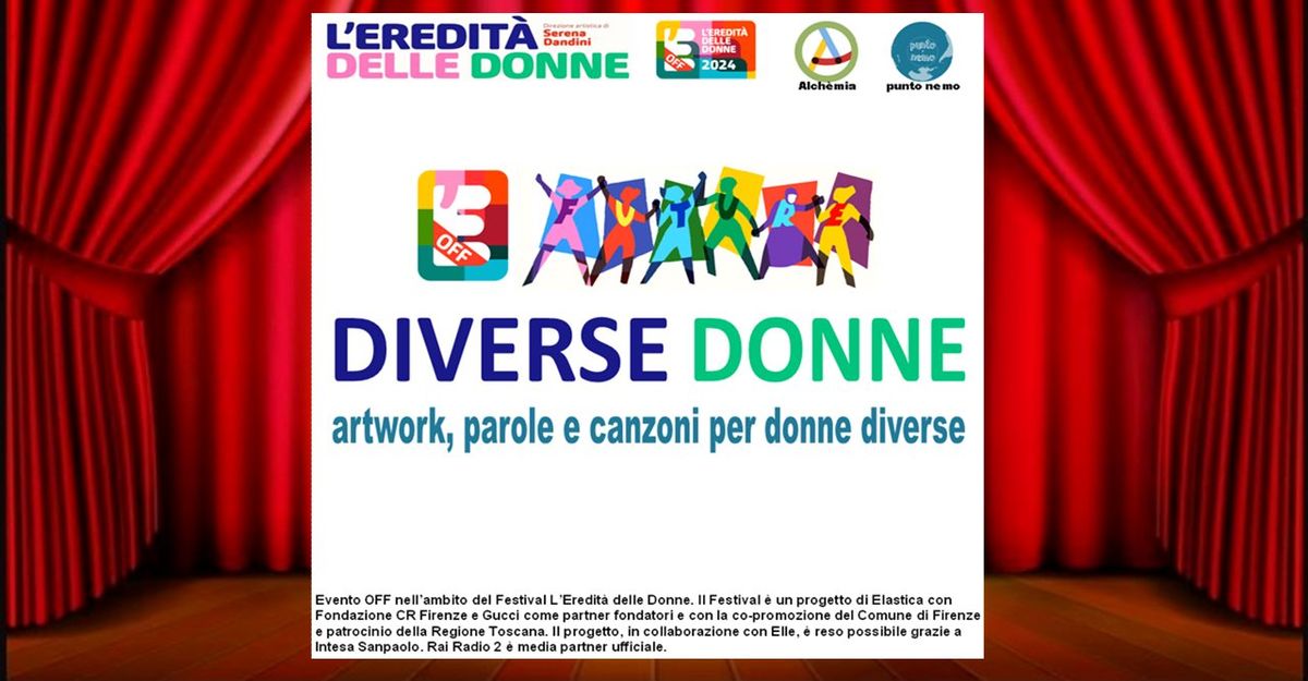 DIVERSE DONNE: artwork, parole e canzoni per donne diverse