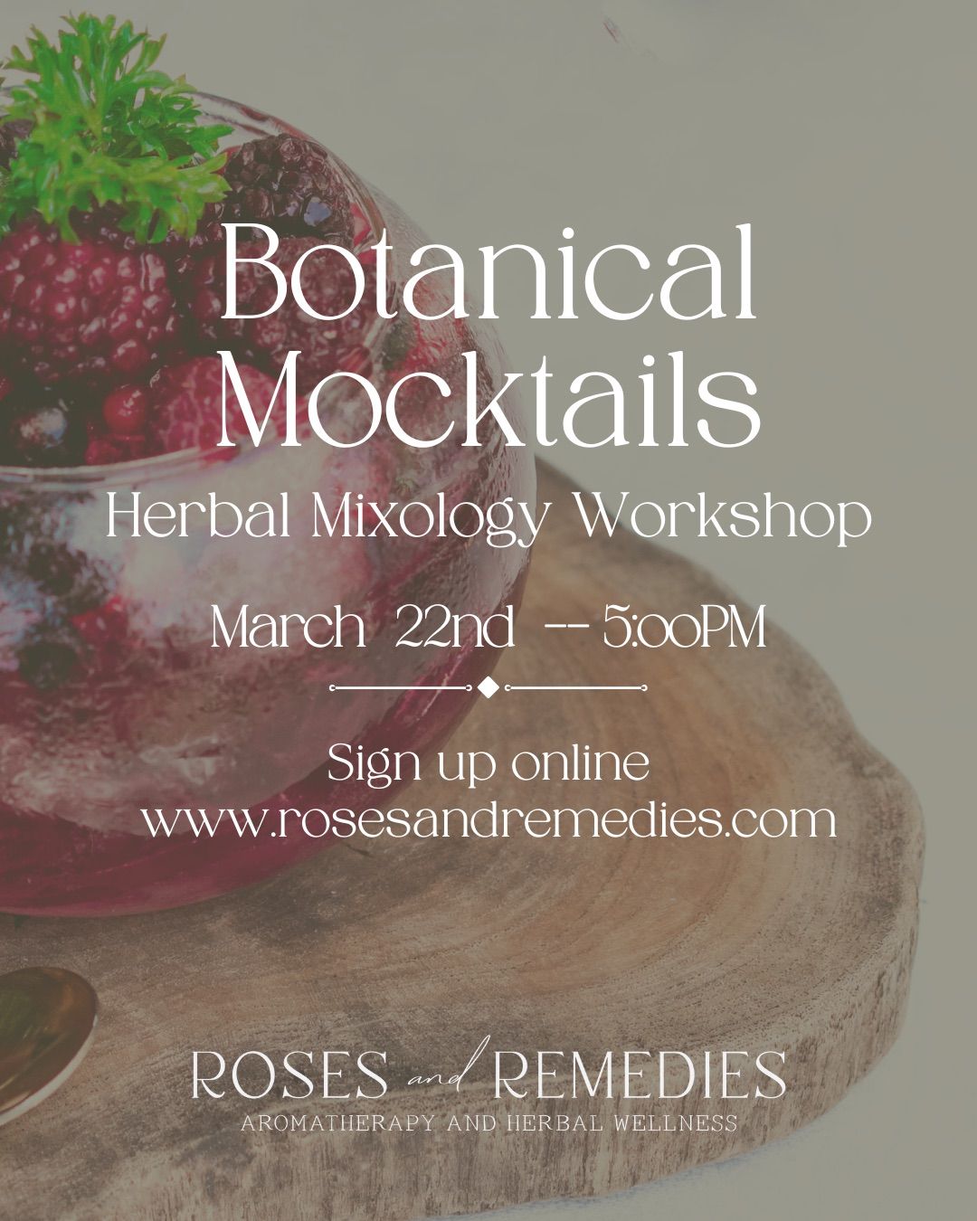 Botanical Mocktail Workshop