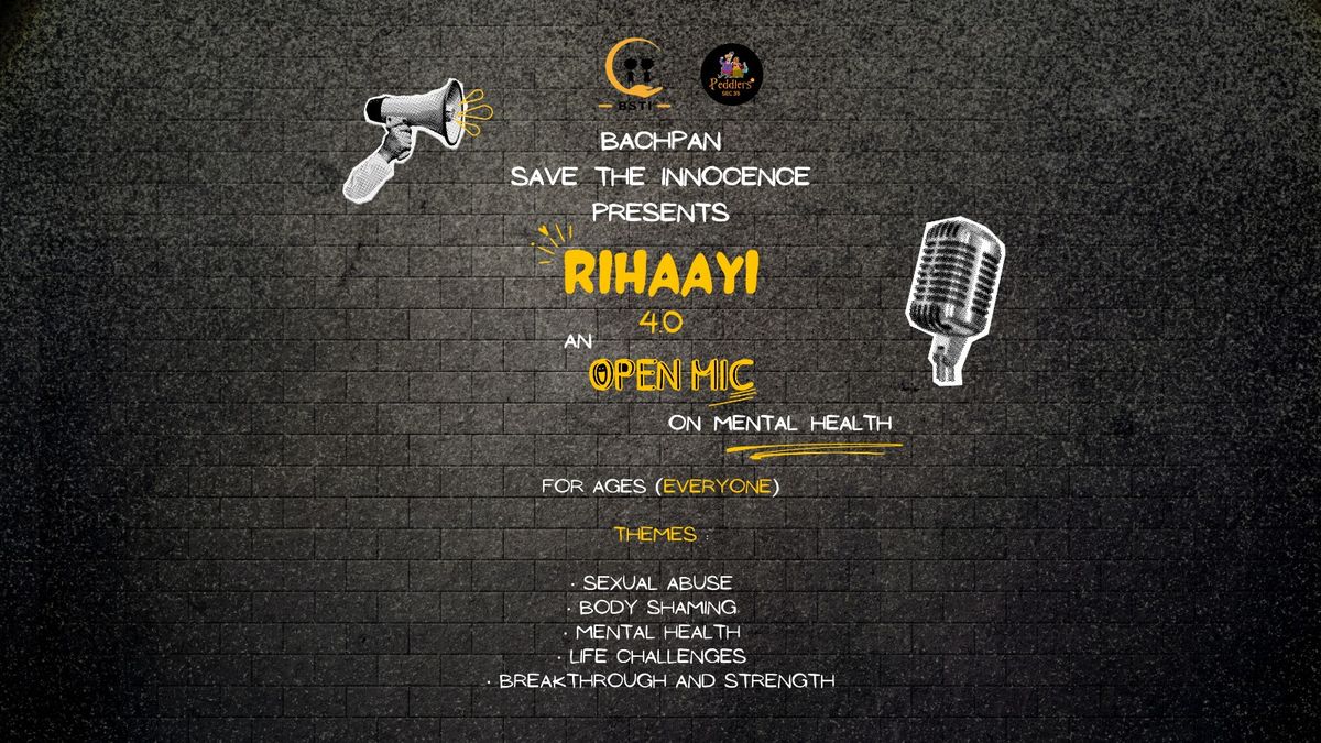 Rihaayi 4.0 - The Mental Health Open Mic