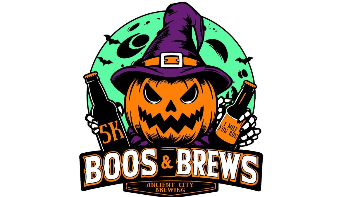 Ancient City Brewing Boos and Brews 5k Race \/ 1 mile fun run