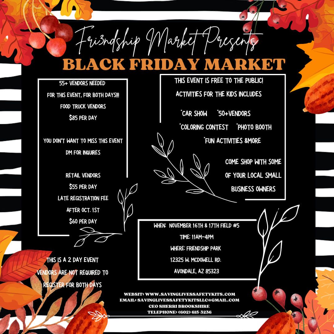 Black Friday Weekend Market at Friendship Park 