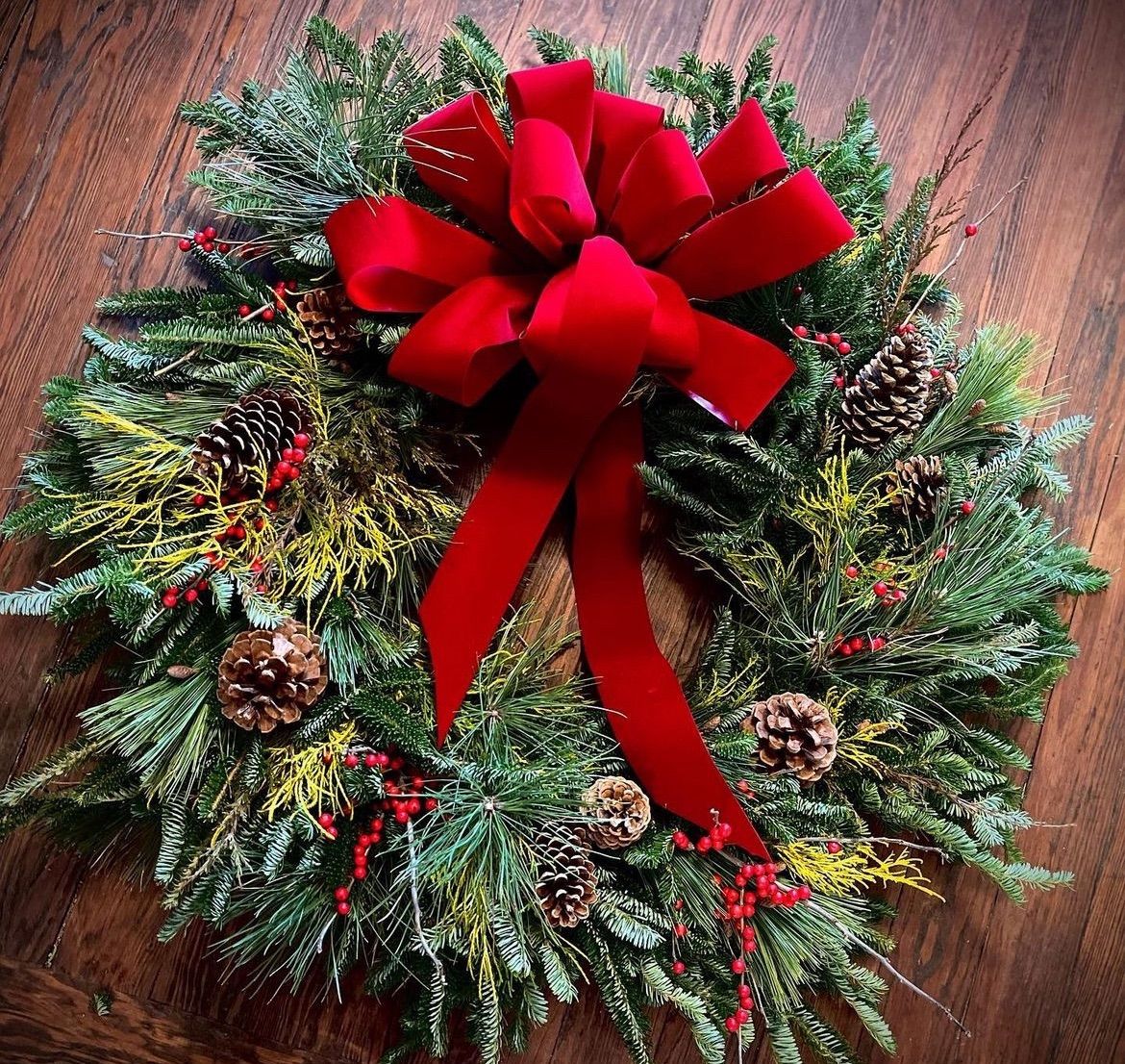 Evergreen wreath workshop