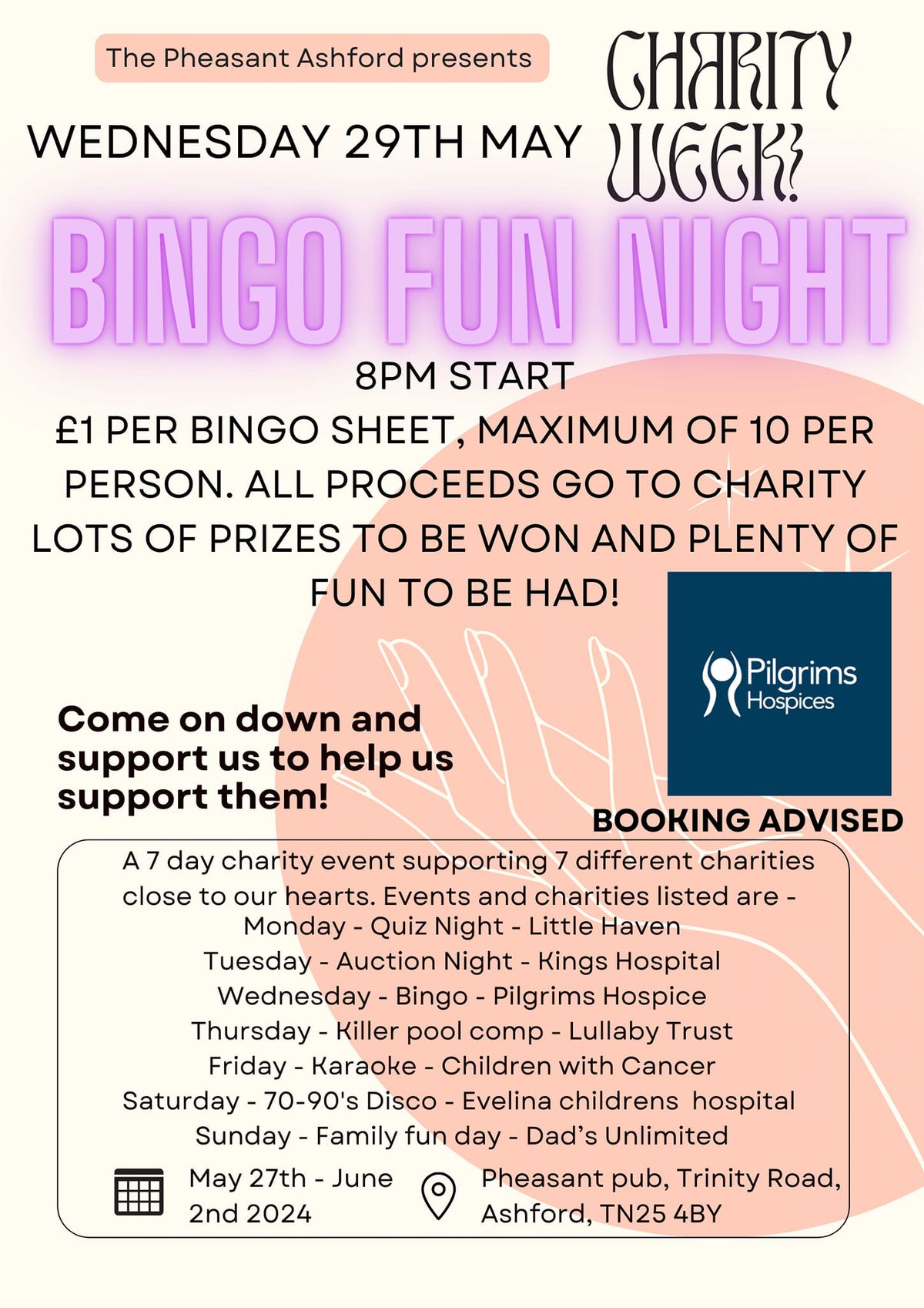 Bingo Fun Night - Charity Week 