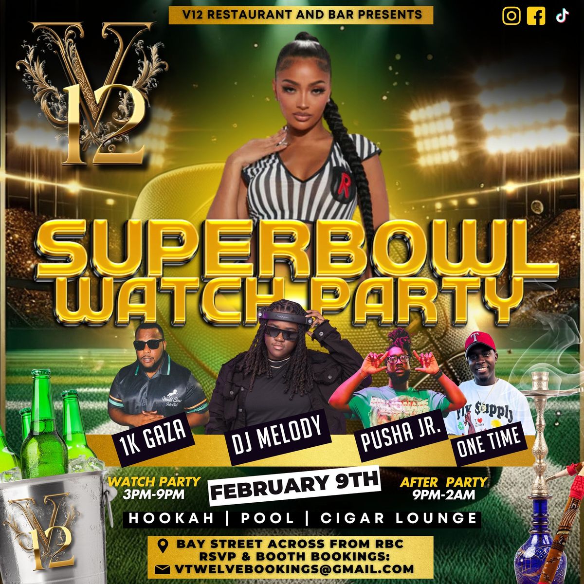 V12 Superbowl Party 