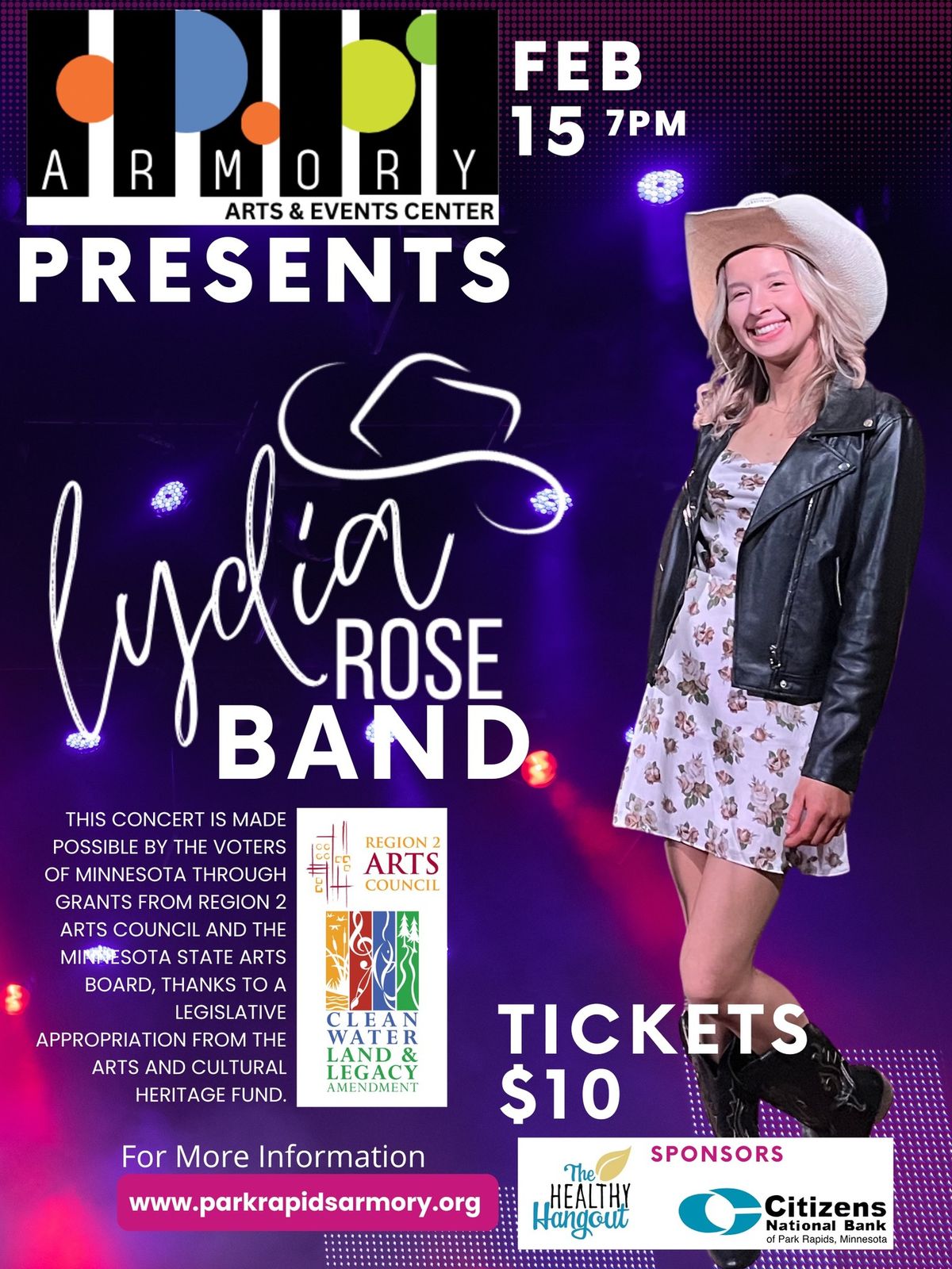 Armory Arts and Events Center Presents- Lydia Rose Band 