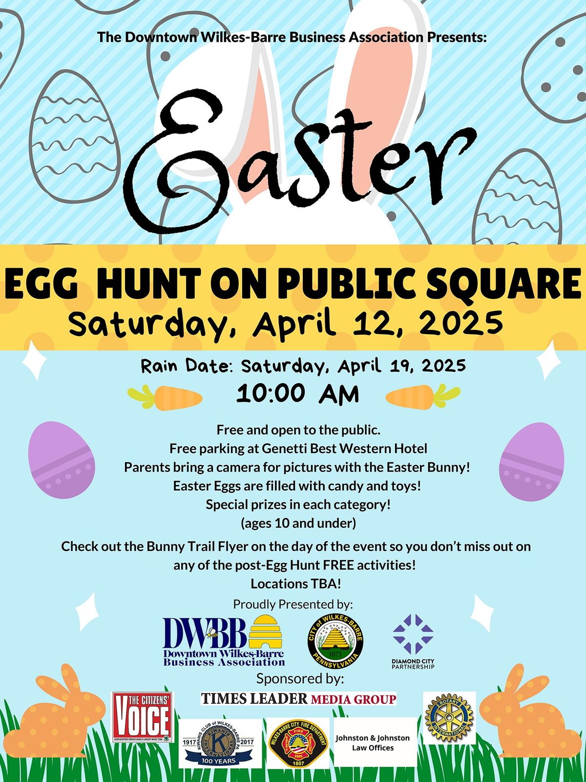 Downtown Wilkes-Barre Business Association Easter Egg Hunt