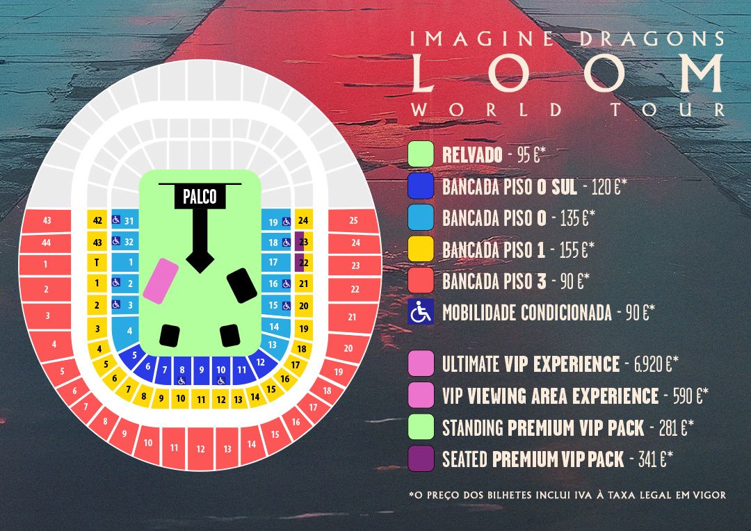 Imagine Dragons Lisboa Tickets