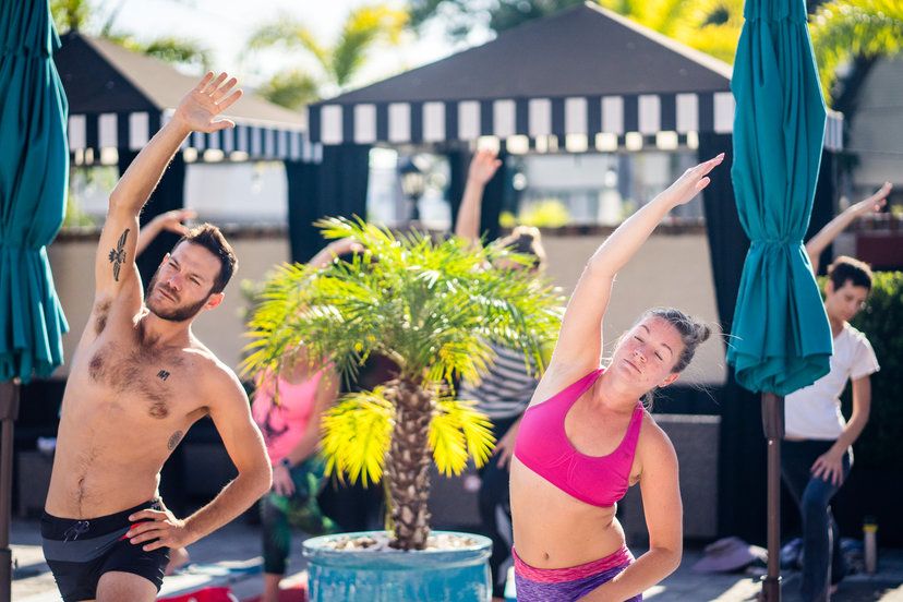 Yoga Poolside at The Hollander Hotel