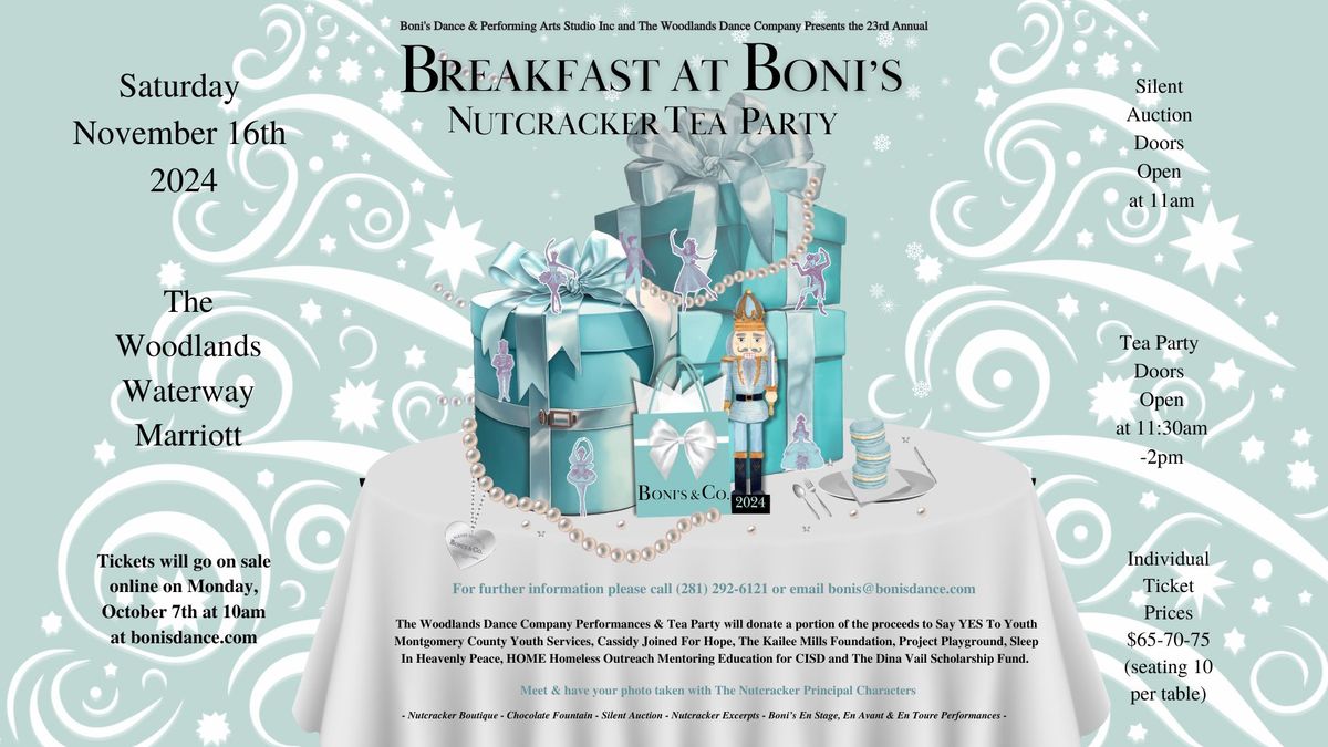 'Breakfast At Boni's Nutcracker Tea Party